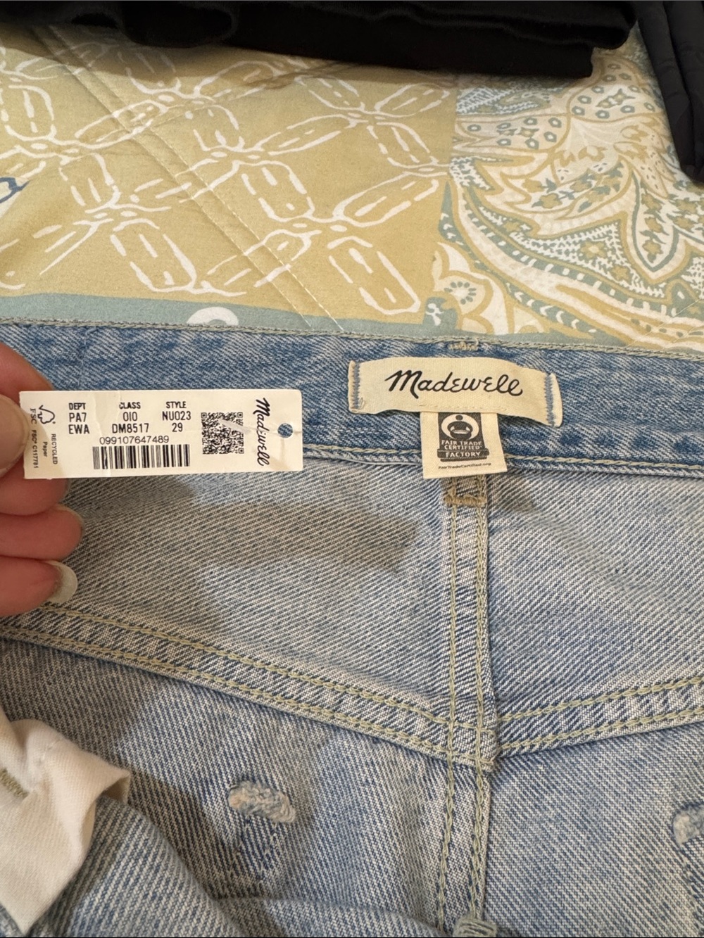 Madewell Light Blue Wide-Leg High-Rise Jeans, 
The Darted Barrel-Leg Jean, NEW - Picture 11 of 16
